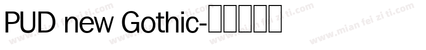 PUD new Gothic字体转换